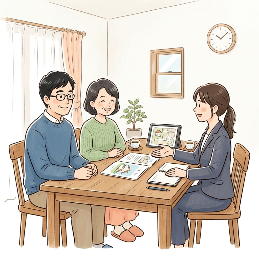 スマートフォンで無料リースバック査定を申し込むイメージイラスト